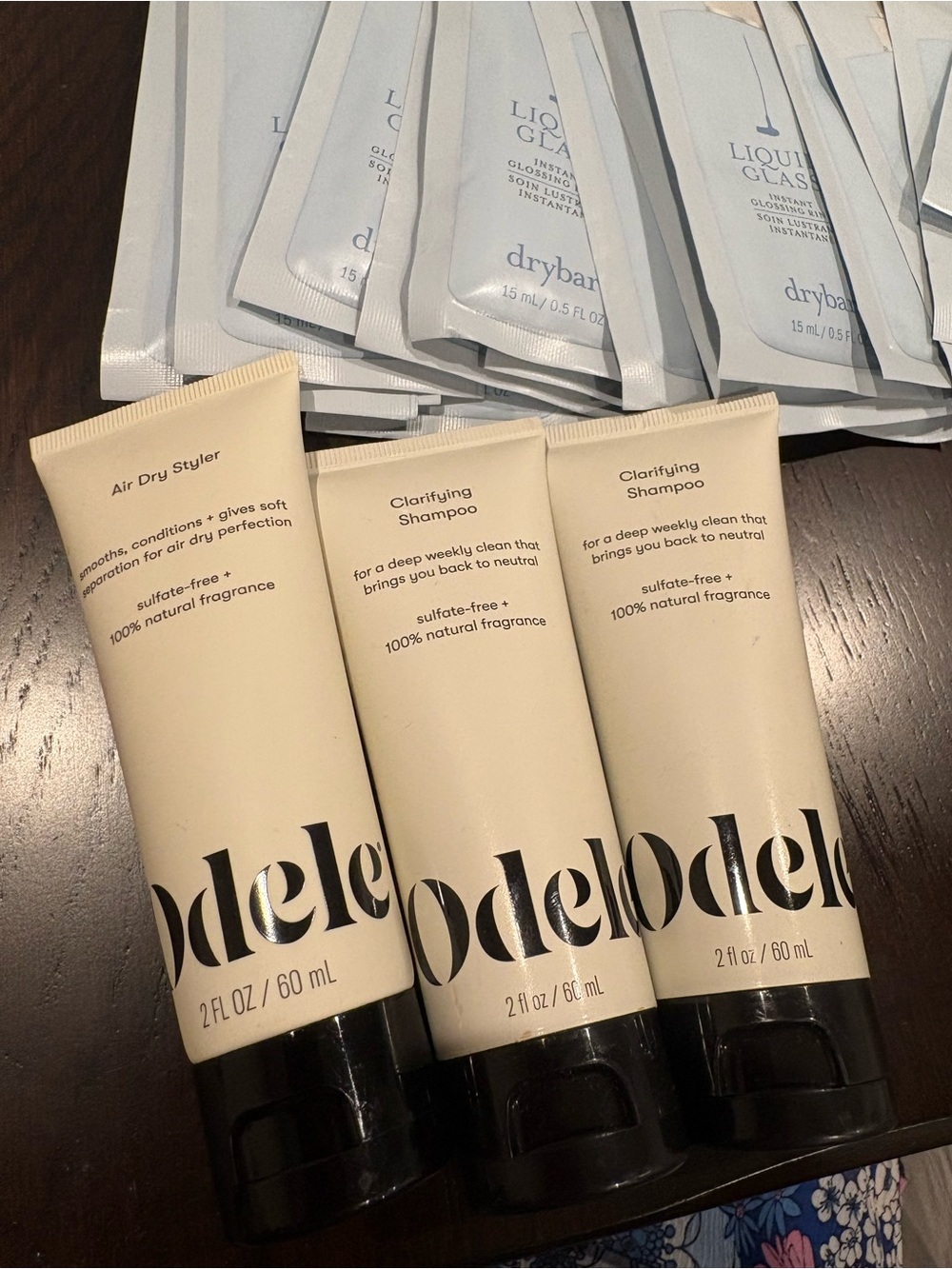 Odele Hair Products And Dry Bar Liquid Glass Bundle New